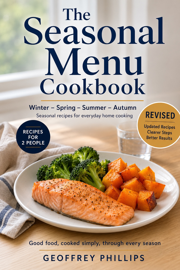 The Seasonal Menu Cookbook paperback front cover